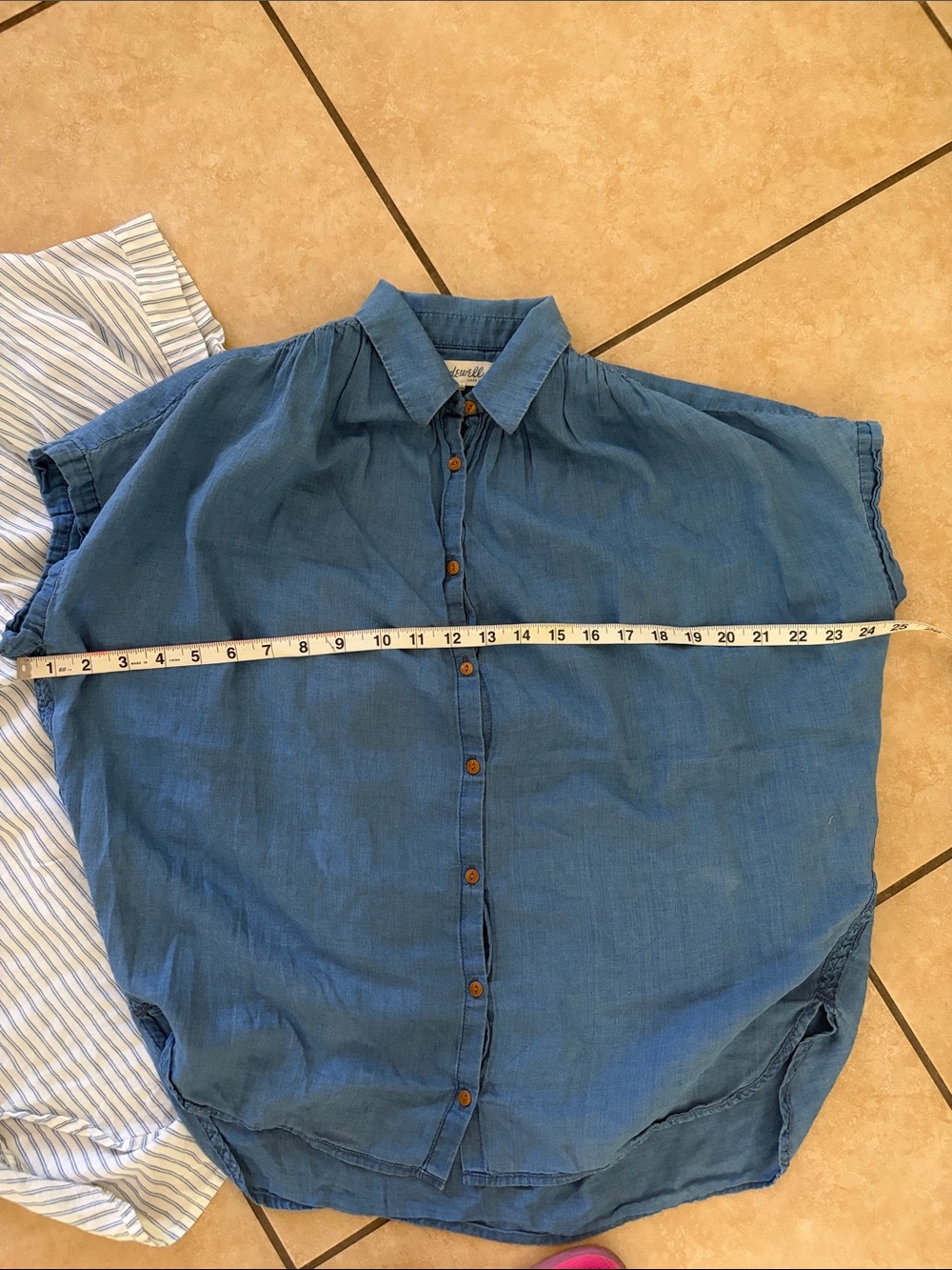 Madewell Button-Front Sleeveless Two Blouses - Picture 4 of 5